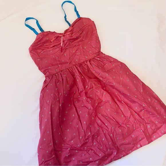 Mossimo Printed Red Dress - Picture 1 of 6